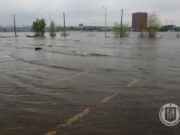 Powódź w Kijowie: parki pod wodą